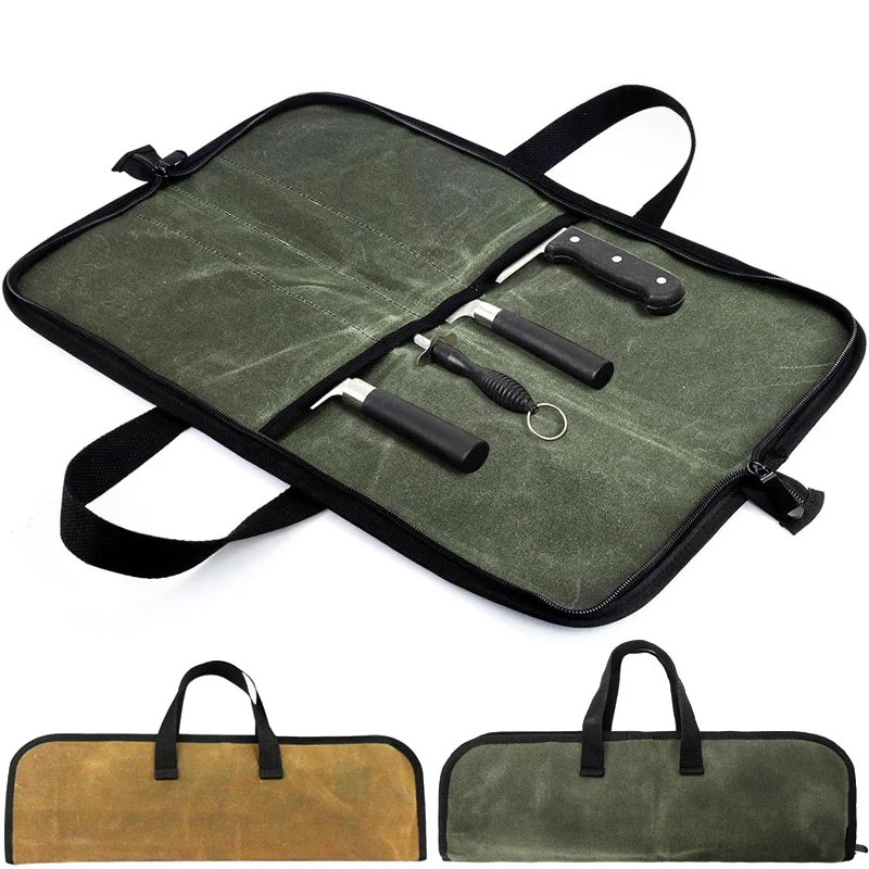 Portable Chef Knife Roll Bag 4 Pockets Carry Case Durable Canvas Picnic Outdoor Carrying Kitchen Santoku Cleaver Storage Bag
Portable Chef Knife Roll Bag 4 Pockets Carry Case Durable Canvas Picnic Outdoor Carrying Kitchen Santoku Cleaver Storage Bag