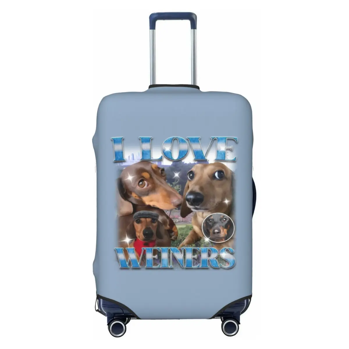 Custom Dachshund Love Luggage Cover Elastic Puppy Pet Travel Suitcase Protective Covers Suit For 18-32 inch
Custom Dachshund Love Luggage Cover Elastic Puppy Pet Travel Suitcase Protective Covers Suit For 18-32 inch