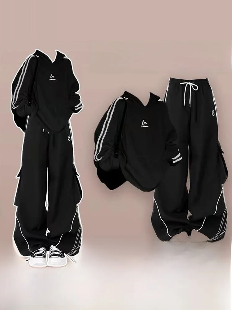 Korean Sle College Girl Sweatirt And Pants Set Spring Autumn Aesthetic Streetwear Workwear Long Sve Hooded Two Piece Set
Korean Sle College Girl Sweatirt And Pants Set Spring Autumn Aesthetic Streetwear Workwear Long Sve Hooded Two Piece Set