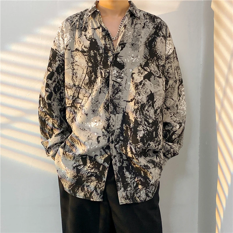 Casual Men's Long Sleeve Shirt Summer Trendy Print Dyeing Loose Fit Comfortable Top Youth Fashion Sharp Collar No Ironing Needed
Casual Men's Long Sleeve Shirt Summer Trendy Print Dyeing Loose Fit Comfortable Top Youth Fashion Sharp Collar No Ironing Needed