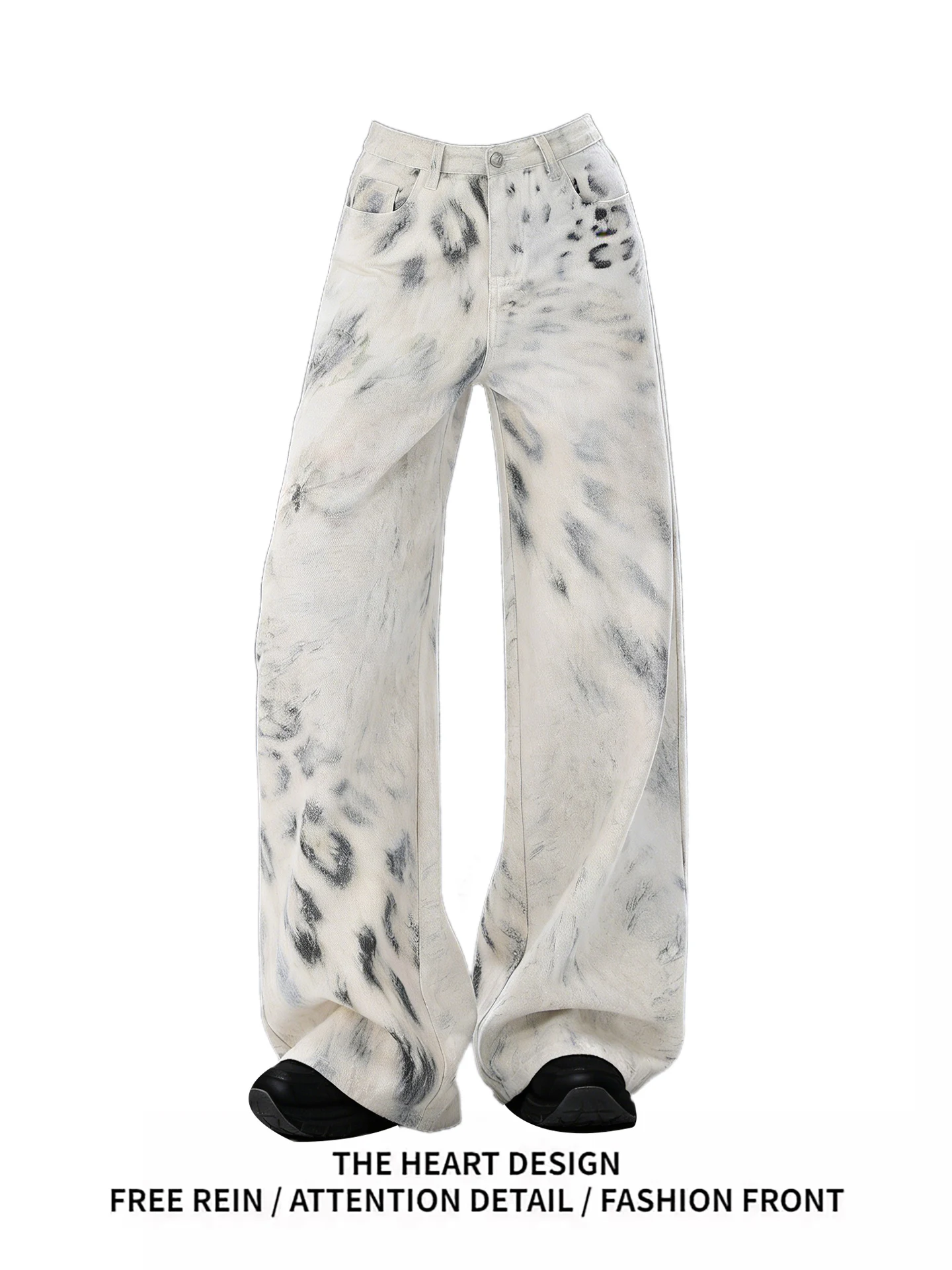 Tie Dye Wide Leg Jeans Women's Casual Straight Leg Floor Length Pants Spring Summer New Design Loose Fit High Waist Denim
Tie Dye Wide Leg Jeans Women's Casual Straight Leg Floor Length Pants Spring Summer New Design Loose Fit High Waist Denim