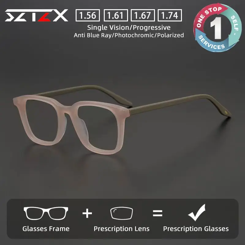SZTZX Versatile Prescription Glasses Men Anti Blue Light Myopia Eyewear Matte Rectangle Progressive Customized Reading Glasses
SZTZX Versatile Prescription Glasses Men Anti Blue Light Myopia Eyewear Matte Rectangle Progressive Customized Reading Glasses