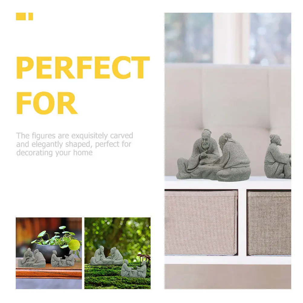 2Pcs Sandstone Chinese Elder Decorative Statues Wear-Resistant Exquisite Desktop Zen Home Ornament Sculpture Sandstone Statue
2Pcs Sandstone Chinese Elder Decorative Statues Wear-Resistant Exquisite Desktop Zen Home Ornament Sculpture Sandstone Statue