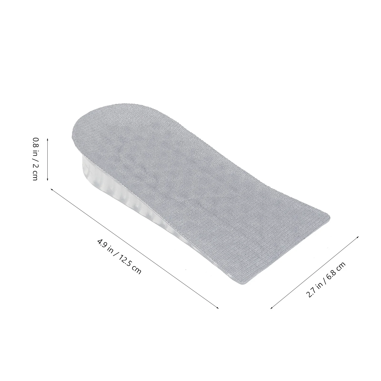 Invisible Heighten Insole Silicone Insert Shoe Lift Shock-Absorbing Heel Pads Height Increase Insoles For Running Dress
Invisible Heighten Insole Silicone Insert Shoe Lift Shock-Absorbing Heel Pads Height Increase Insoles For Running Dress