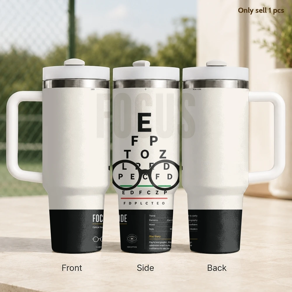 Vision Focus Eye Chart Optical Vacuum Flasks 40oz Stainless Steel Insulated Tumbler With Handle & Straw Leakproof Travel Mug
Vision Focus Eye Chart Optical Vacuum Flasks 40oz Stainless Steel Insulated Tumbler With Handle & Straw Leakproof Travel Mug