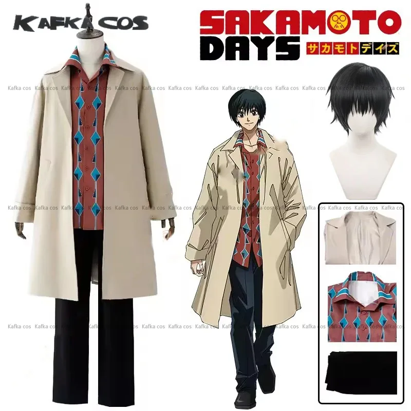 Anime Sakamoto Days Anime Yoichi Nagumo Cosplay Costume Wig Coat Shirt Pants Cos Convention Daily Wear Halloween Party Women Men
Anime Sakamoto Days Anime Yoichi Nagumo Cosplay Costume Wig Coat Shirt Pants Cos Convention Daily Wear Halloween Party Women Men