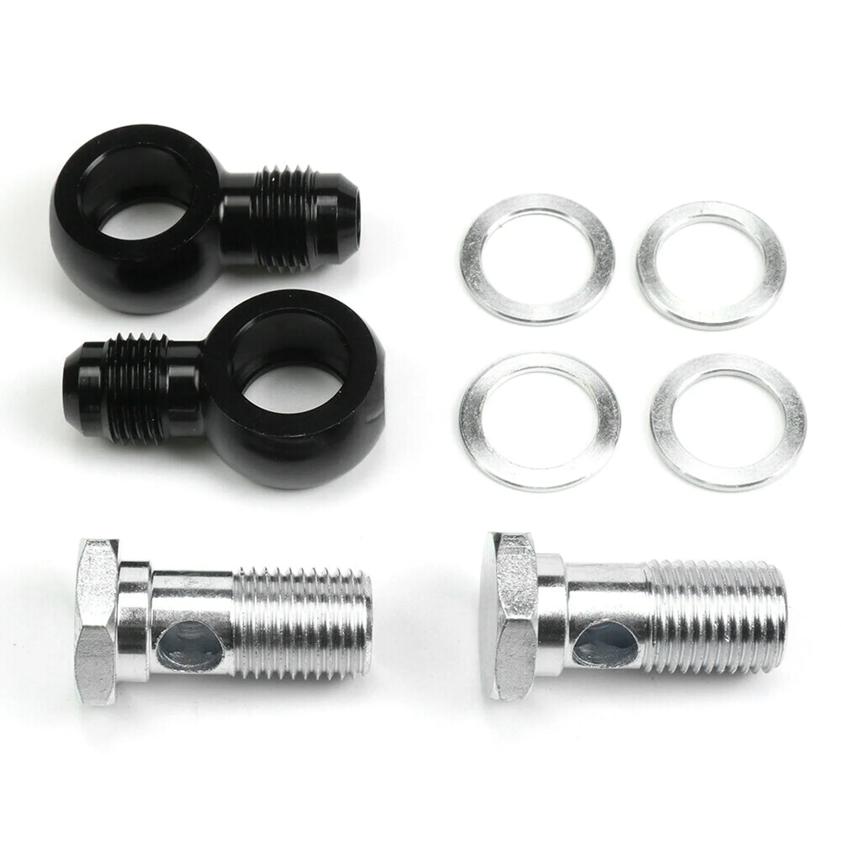 10X For 6AN X 1/4 NPSM GM Turbo 350 400 700R4 4L60E Transmission Oil Cooler 90 Degree Banjo Fittings 
10X For 6AN X 1/4 NPSM GM Turbo 350 400 700R4 4L60E Transmission Oil Cooler 90 Degree Banjo Fittings