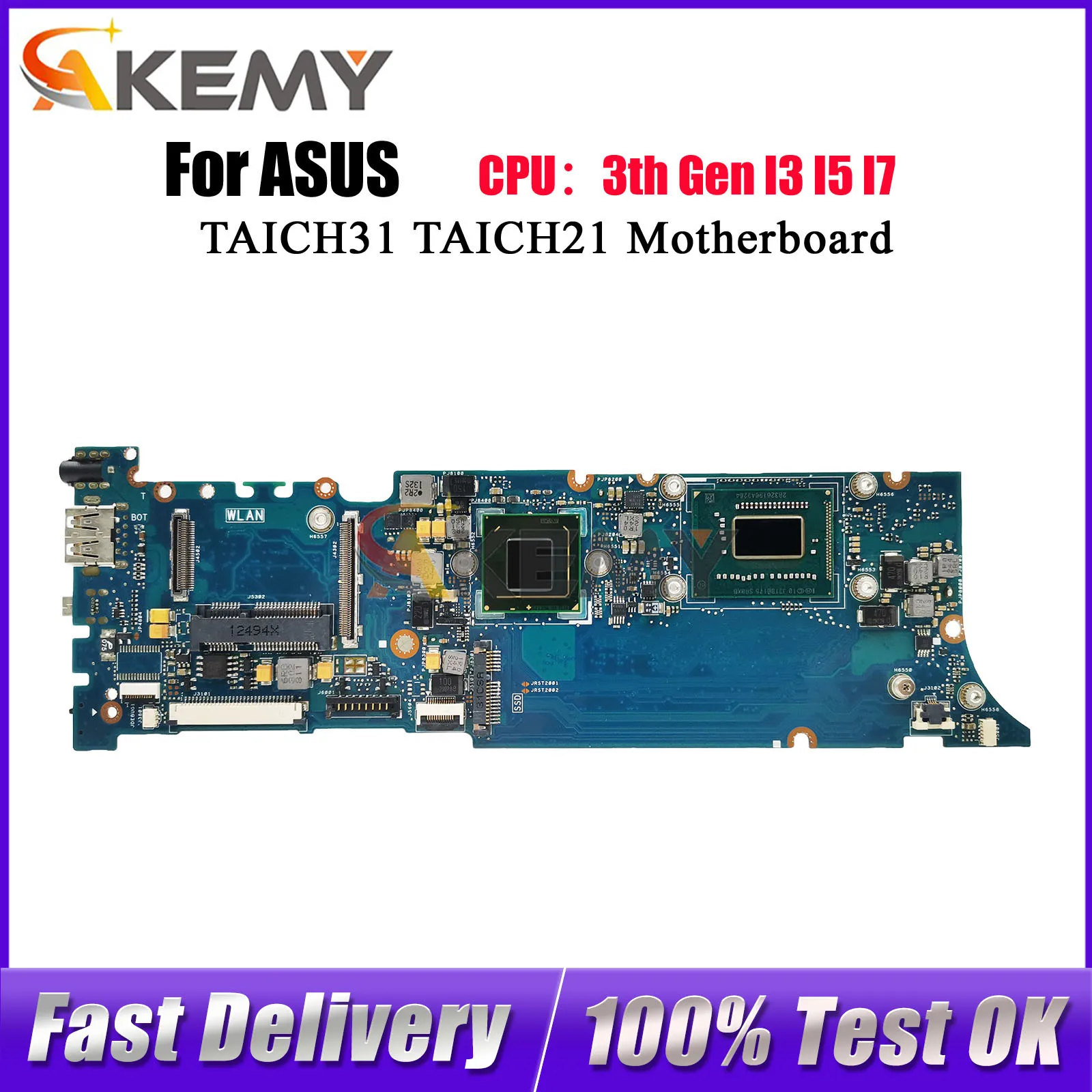 TAICHI21 Laptop Motherboard For ASUS ZenBook TAICH21 TAICHI TAICH31 Notebook Mainboard With I3 I5 I7 CPU 100% tests OK fast ship
TAICHI21 Laptop Motherboard For ASUS ZenBook TAICH21 TAICHI TAICH31 Notebook Mainboard With I3 I5 I7 CPU 100% tests OK fast ship