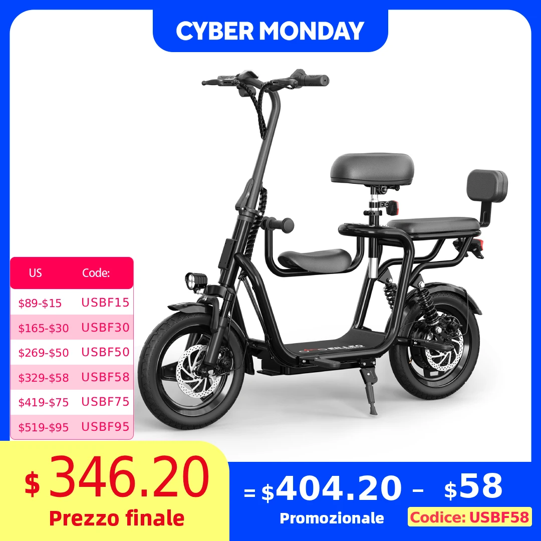 Electric Scooter with Seat for Adult,36V Electric Scooter with 500W Motor,20 Mile Range,17.4mph,e Scooters with Adjustable Seat
Electric Scooter with Seat for Adult,36V Electric Scooter with 500W Motor,20 Mile Range,17.4mph,e Scooters with Adjustable Seat