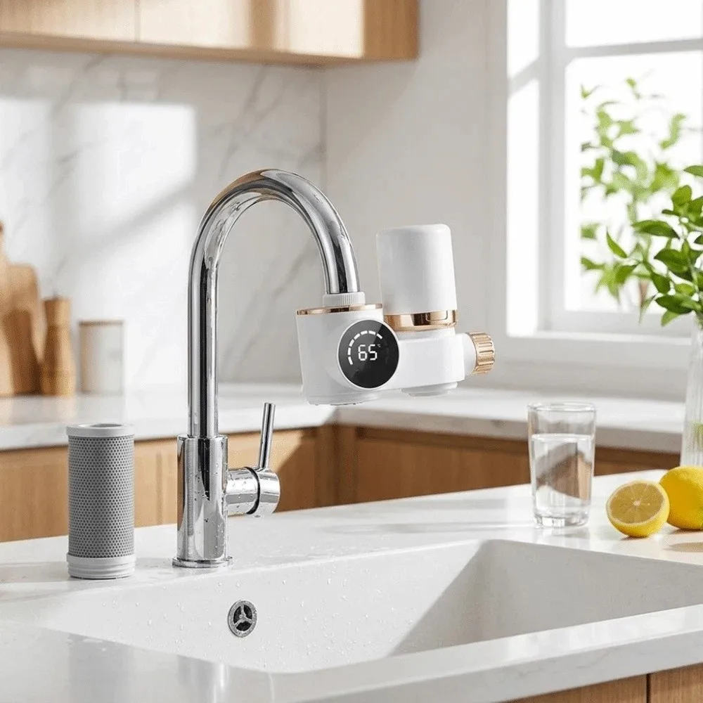 Intuitive Digital Display Digital Display Water Tap Filter Reliable Ultrafiltration Structure Kitchen Tap Water Purifier
Intuitive Digital Display Digital Display Water Tap Filter Reliable Ultrafiltration Structure Kitchen Tap Water Purifier