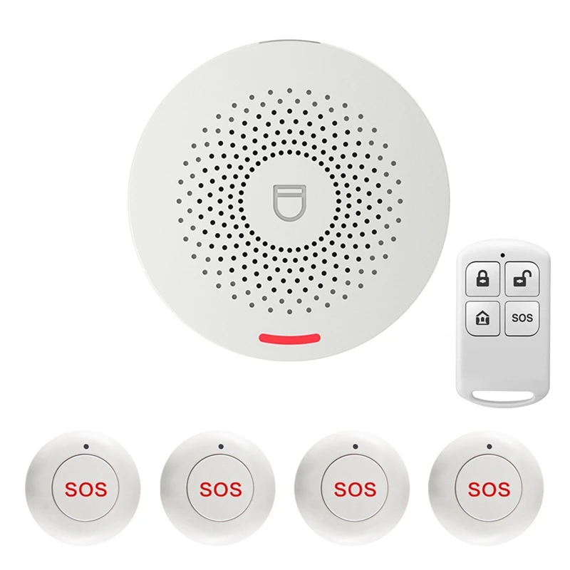 Tuya Smart Wi-Fi Пейджер для пожилых людей Прикроватный однокнопочный аварийный звонок для пациентов Беспроводная сигнализация SOS с вилкой европейского стандарта
Tuya Smart Wi-Fi Пейджер для пожилых людей Прикроватный однокнопочный аварийный звонок для пациентов Беспроводная сигнализация SOS с вилкой европейского стандарта