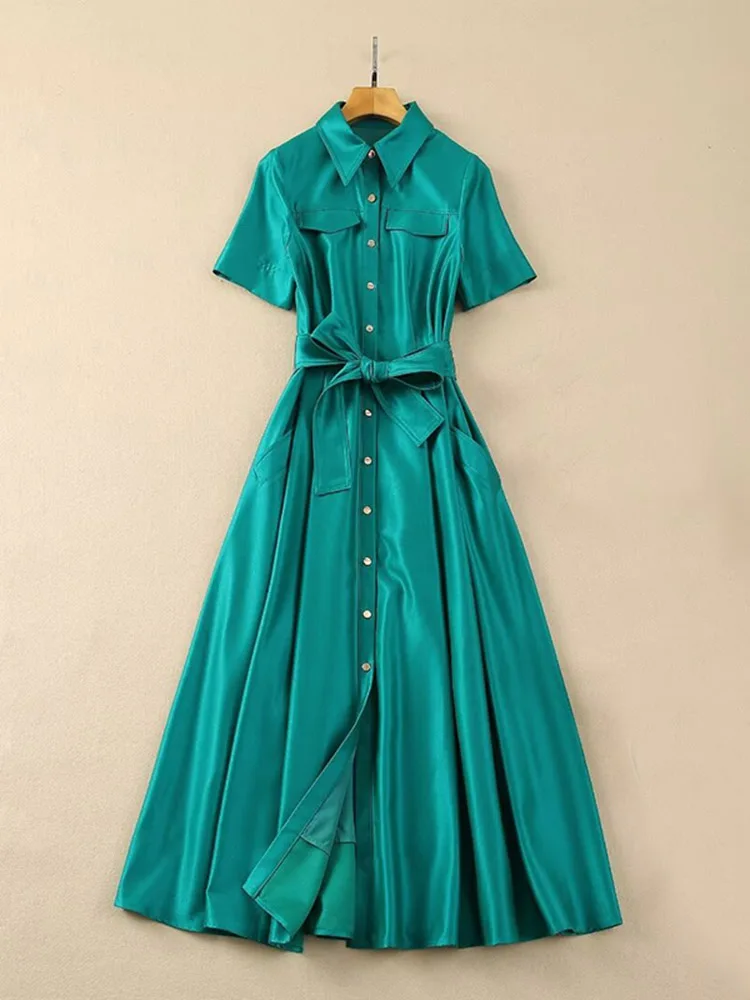 Women's Long Shirt Dress, Single Breasted, Turn-down Collar, Elegant Streetwear, Spring, Summer Fashion
Women's Long Shirt Dress, Single Breasted, Turn-down Collar, Elegant Streetwear, Spring, Summer Fashion