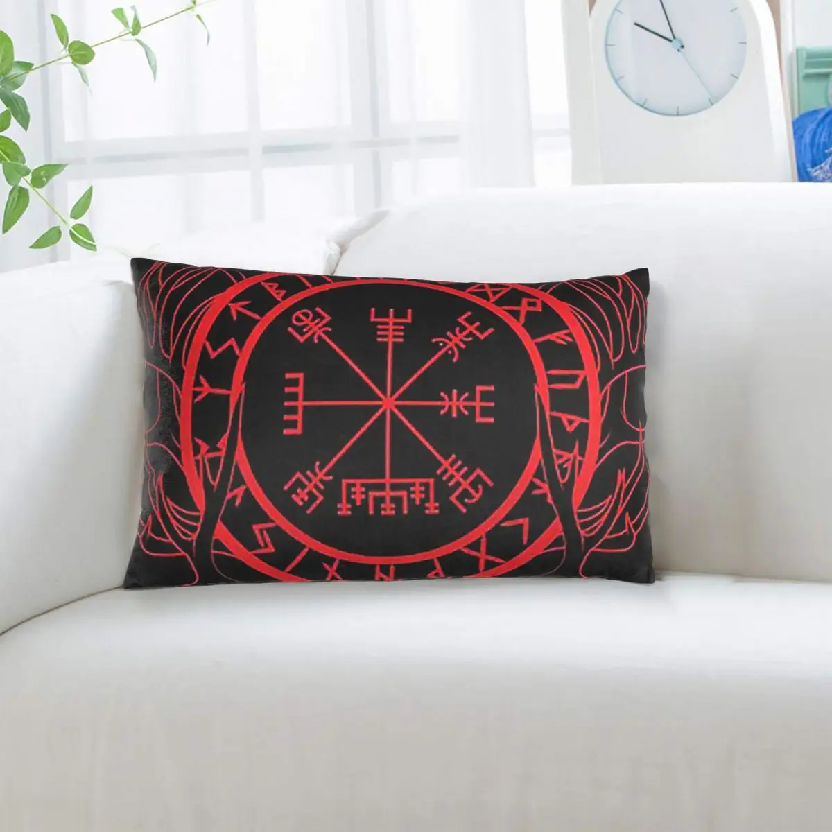 Vegvisir Eikthyrnir, Stag Of Valhalla Viking Art Deer Rectangle Pillowcase Cushion Cover Decor Bedroom Bed Home Throw Pillow
Vegvisir Eikthyrnir, Stag Of Valhalla Viking Art Deer Rectangle Pillowcase Cushion Cover Decor Bedroom Bed Home Throw Pillow