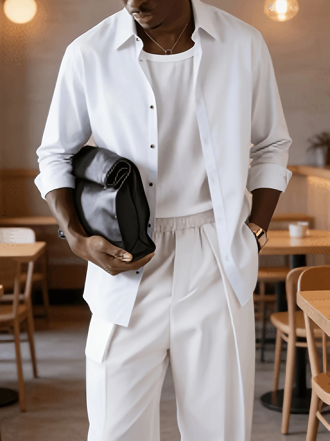 Wrinkle-resistant and Wrinkle-free, Slim-fit and Crisp, White Shirt for Business Casual Wear, Breathable and Comfortable, Classi
Wrinkle-resistant and Wrinkle-free, Slim-fit and Crisp, White Shirt for Business Casual Wear, Breathable and Comfortable, Classi