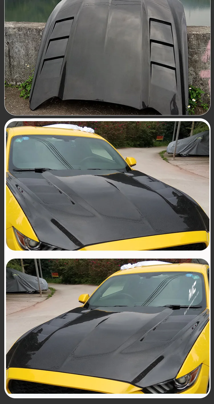 For 2015-2017 Ford Mustang AC Carbon Fiber Cover, Hood, Engine Cover Car Accessories
For 2015-2017 Ford Mustang AC Carbon Fiber Cover, Hood, Engine Cover Car Accessories