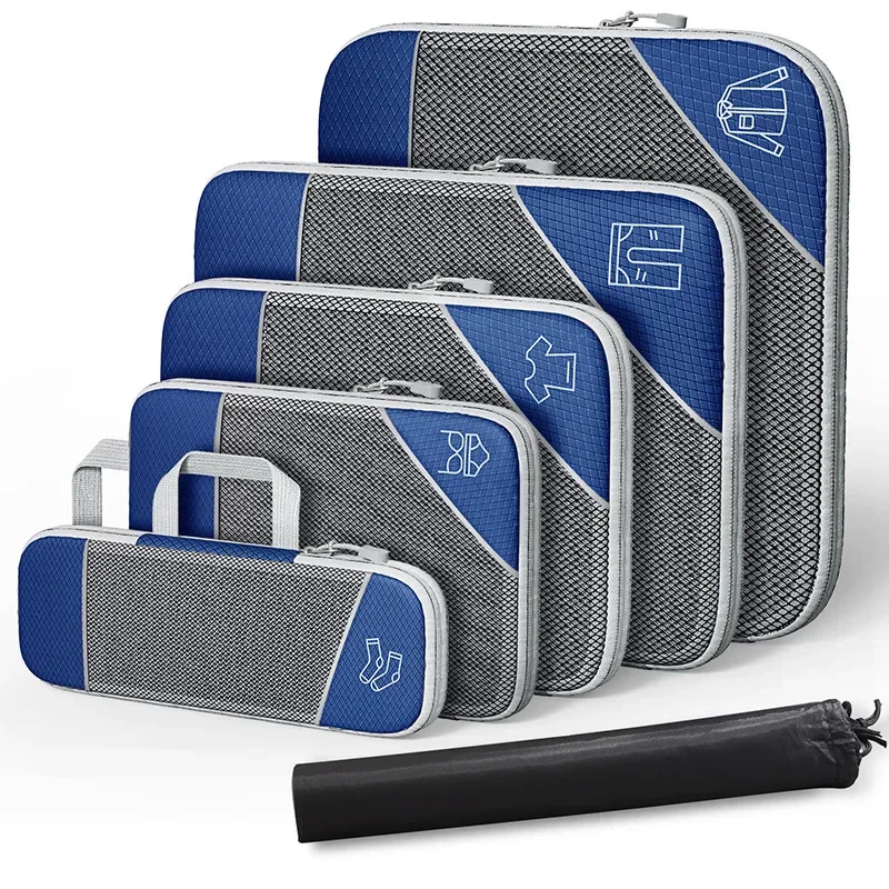 6PCS Travel Compressible Storage Bag,Portable Packing Cubes Luggage Organizer With Shoe Bag Mesh Visual Storage,for Travelling
6PCS Travel Compressible Storage Bag,Portable Packing Cubes Luggage Organizer With Shoe Bag Mesh Visual Storage,for Travelling