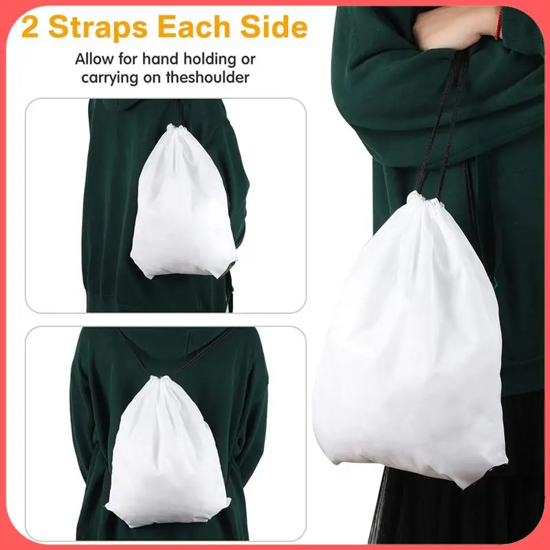 AA89-30 Piece Blank Sublimation Drawstring Bags White Oxford Cloth Reusable Cinch Bag Sackpack
AA89-30 Piece Blank Sublimation Drawstring Bags White Oxford Cloth Reusable Cinch Bag Sackpack