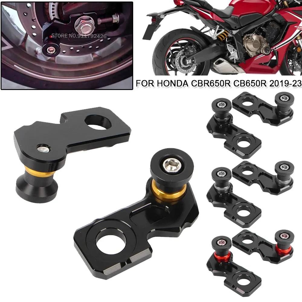 For Honda CB650R CBR650R CB650F CBR650F CBR 650R Motorcycle Rear Wheel Chain Adjustment Fork Axle Frame Swingarm Spools Sliders
For Honda CB650R CBR650R CB650F CBR650F CBR 650R Motorcycle Rear Wheel Chain Adjustment Fork Axle Frame Swingarm Spools Sliders
