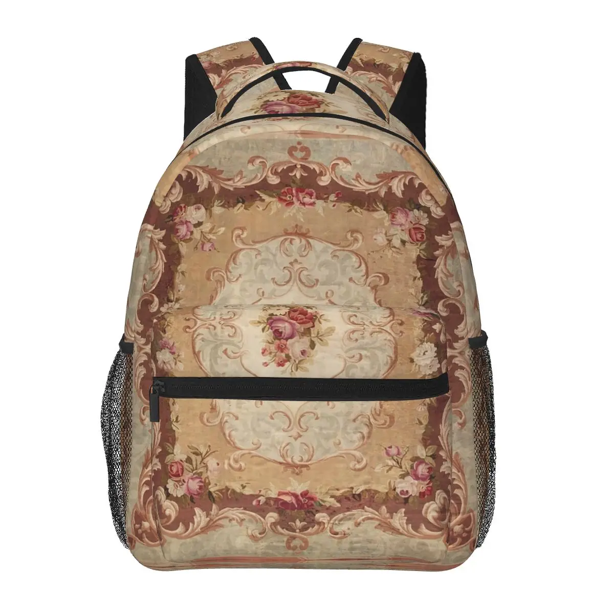 Antique Rose Floral French Aubusson Rug Print Backpacks Boys Girls Bookbag Children School Bags Kids Rucksack Shoulder Bag
Antique Rose Floral French Aubusson Rug Print Backpacks Boys Girls Bookbag Children School Bags Kids Rucksack Shoulder Bag