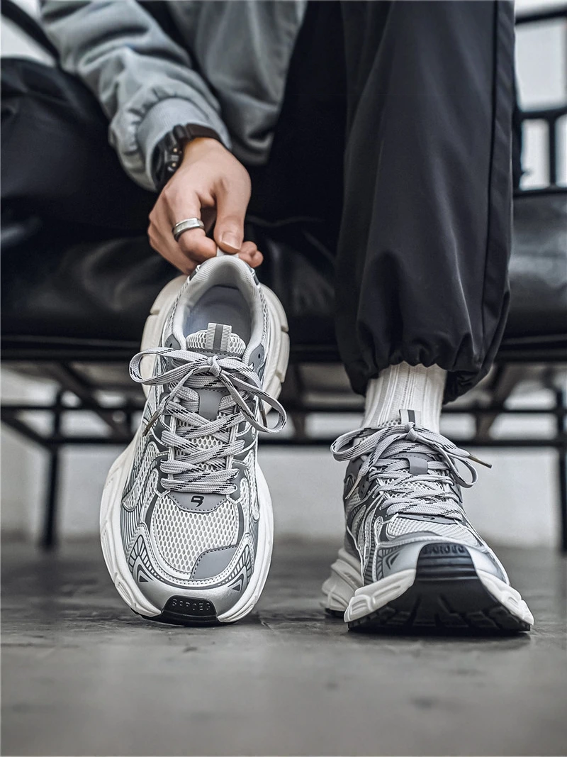 Men's Sporty Slip-On Shoes Anti-Slip Thick Bottom Dad Trendy Casual Shoes Breathable Mesh Inner Comfortable Rubber Sole
Men's Sporty Slip-On Shoes Anti-Slip Thick Bottom Dad Trendy Casual Shoes Breathable Mesh Inner Comfortable Rubber Sole