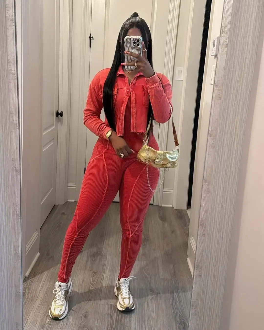 Women Set Autumn Winter Fashion Long Sleeve Crop Jacket+Tight Jumpsuits Matching Pieces Sets Streetwear Casual Women Jacket Set
Women Set Autumn Winter Fashion Long Sleeve Crop Jacket+Tight Jumpsuits Matching Pieces Sets Streetwear Casual Women Jacket Set