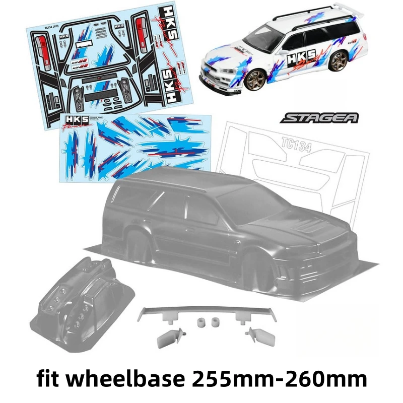 1/10 R34 Wagon On Road Car shell Body 190mm Width for RC Drift Car 255mm-260mm Wheelbase Tamiya Kyosho Yokomo 3Racing mst hsp
1/10 R34 Wagon On Road Car shell Body 190mm Width for RC Drift Car 255mm-260mm Wheelbase Tamiya Kyosho Yokomo 3Racing mst hsp