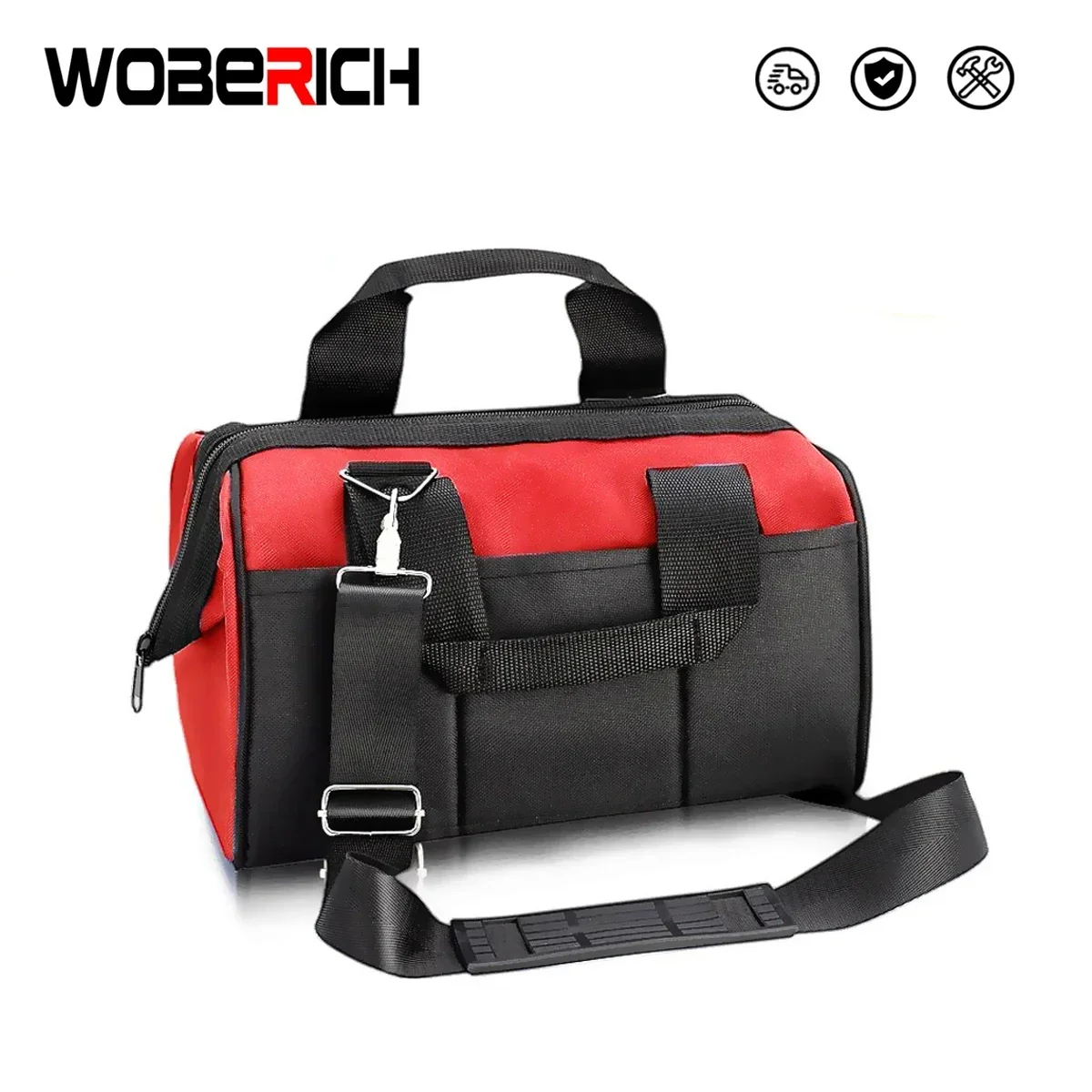 Strong Multi-Function1680D Oxford Cloth Waterproof Electrician Bag Multi-Pocket Anti-Fall 12 inch Tool Bag
Strong Multi-Function1680D Oxford Cloth Waterproof Electrician Bag Multi-Pocket Anti-Fall 12 inch Tool Bag