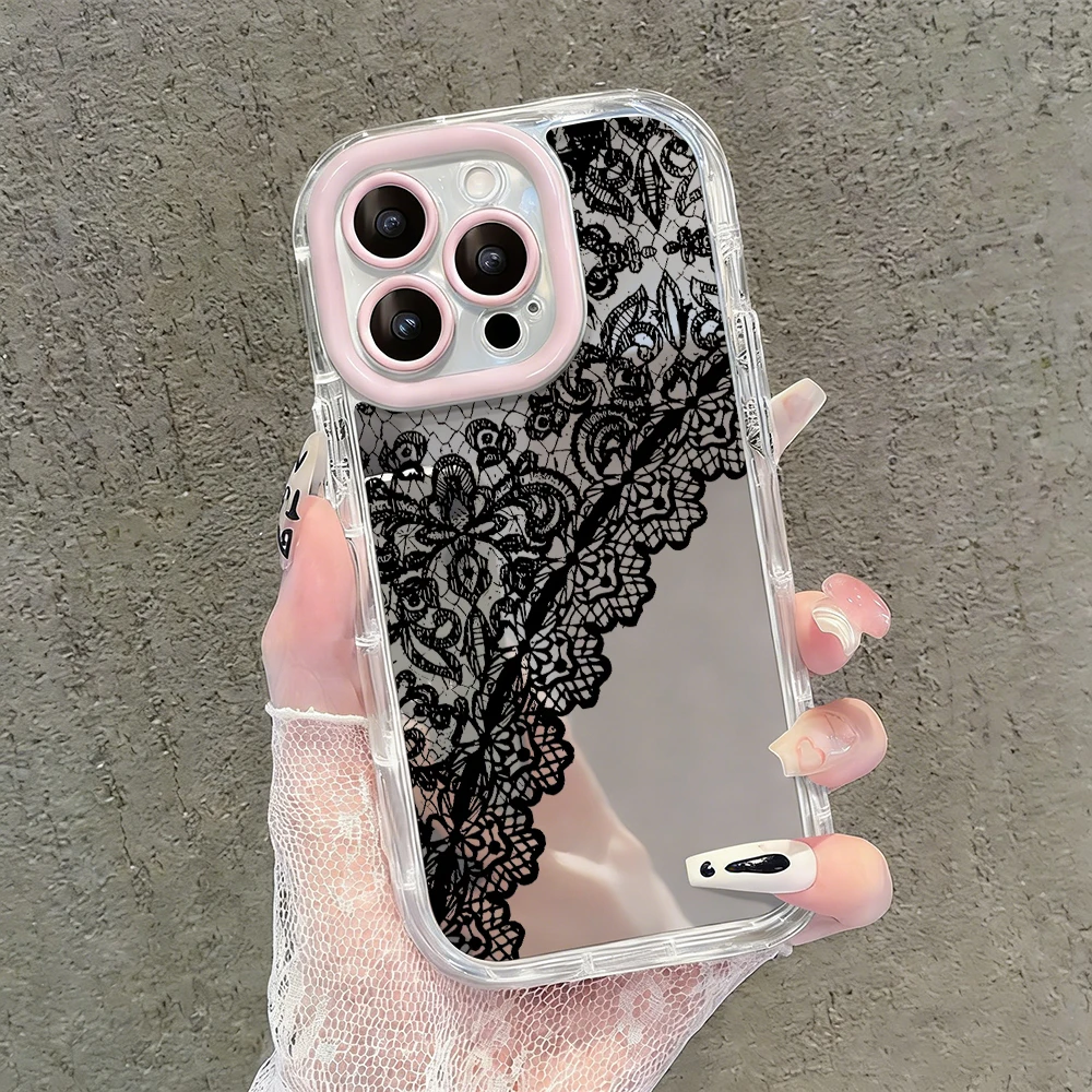 Lace Sexy Black Pattern Mirror Phone Case For iPhone 17 Air 16 Pro Max 17 15 14 13 12 11 7 8 Plus XS XR Protection Back Cover
Lace Sexy Black Pattern Mirror Phone Case For iPhone 17 Air 16 Pro Max 17 15 14 13 12 11 7 8 Plus XS XR Protection Back Cover