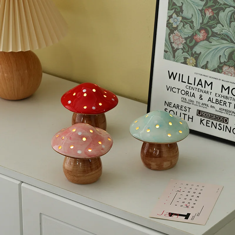Creative Glowing Mushroom Night Light Ceramic Figurine INS Style Atmosphere Lamp for Bedroom Bedside Decor Birthday Gift
Creative Glowing Mushroom Night Light Ceramic Figurine INS Style Atmosphere Lamp for Bedroom Bedside Decor Birthday Gift