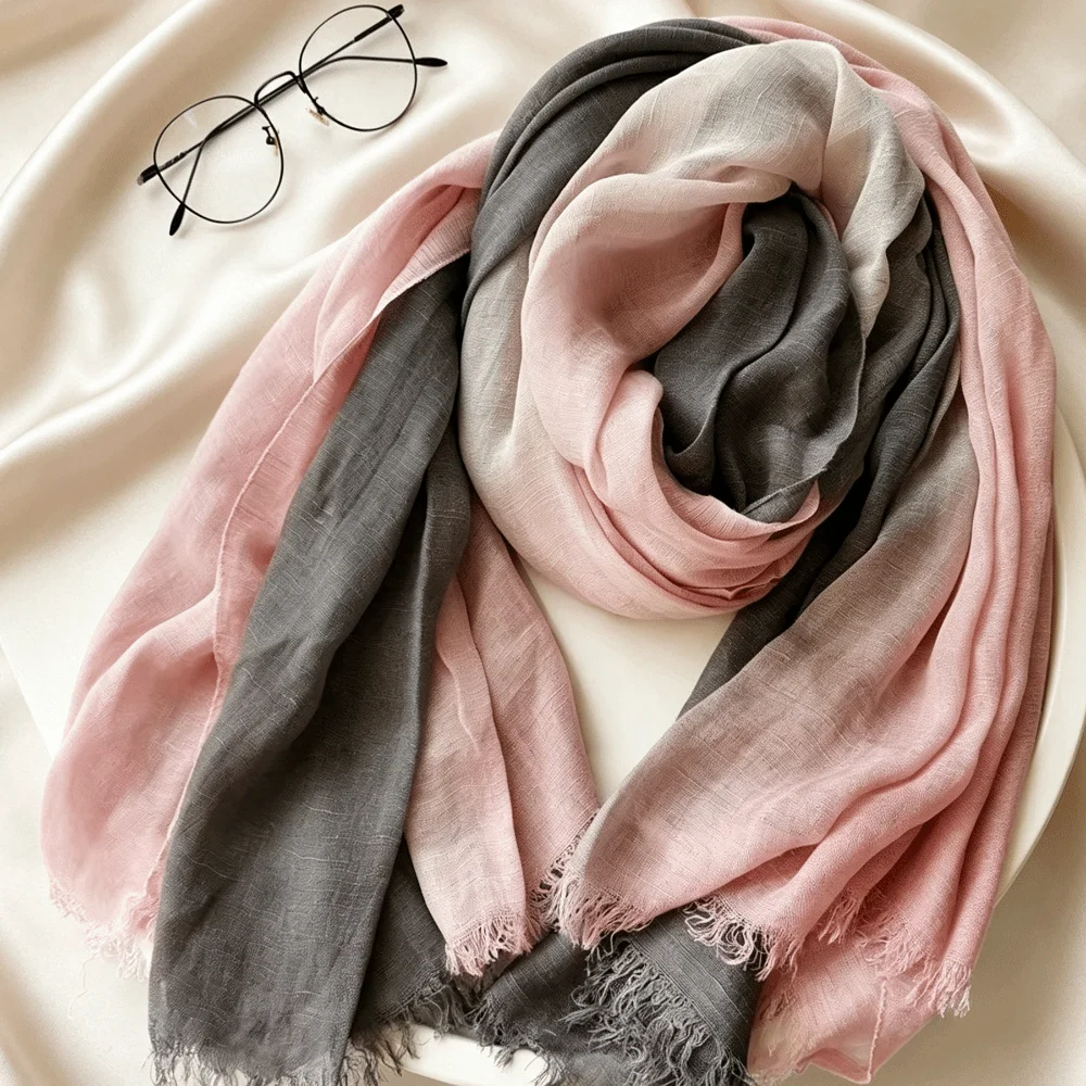 Color Matching Thin Fabric Cotton Scarf Soft Texture Elegant Two-Color Scarf Versatile Lightweight Hijab Scarf Men
Color Matching Thin Fabric Cotton Scarf Soft Texture Elegant Two-Color Scarf Versatile Lightweight Hijab Scarf Men