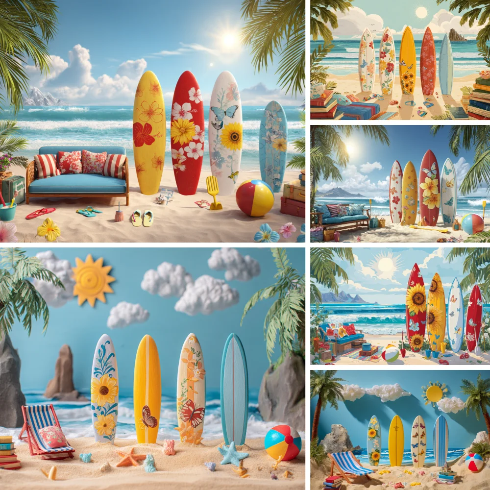 Summer Beach Hawaiian Background Tropical Floral Surfboard Aloha Sea Birthday Holiday Party Decoration Banner Photography Props
Summer Beach Hawaiian Background Tropical Floral Surfboard Aloha Sea Birthday Holiday Party Decoration Banner Photography Props