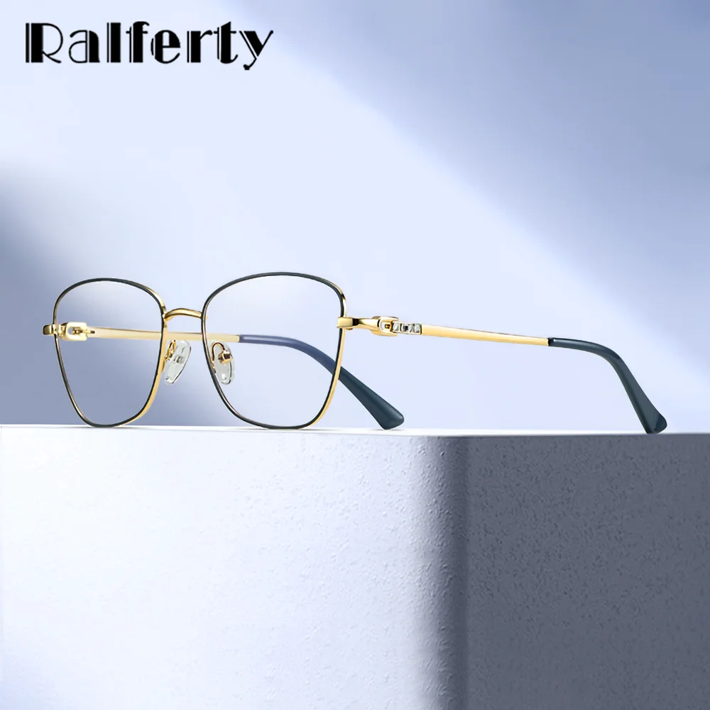 Ralferty Minimalist Metal Eyeglasses Frame Women Ladies Designer Optical Frames with Blue Light Eyewear Luxury Flexible Hinge
Ralferty Minimalist Metal Eyeglasses Frame Women Ladies Designer Optical Frames with Blue Light Eyewear Luxury Flexible Hinge