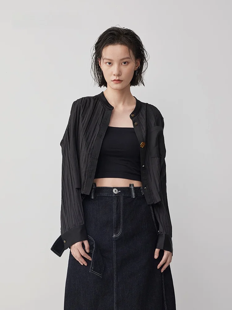 Весна 2024 XMOOM Женская модная приталенная длинная кофта из полиэфирного волокна с плиссировкой и лоскутным узором
Весна 2024 XMOOM Женская модная приталенная длинная кофта из полиэфирного волокна с плиссировкой и лоскутным узором