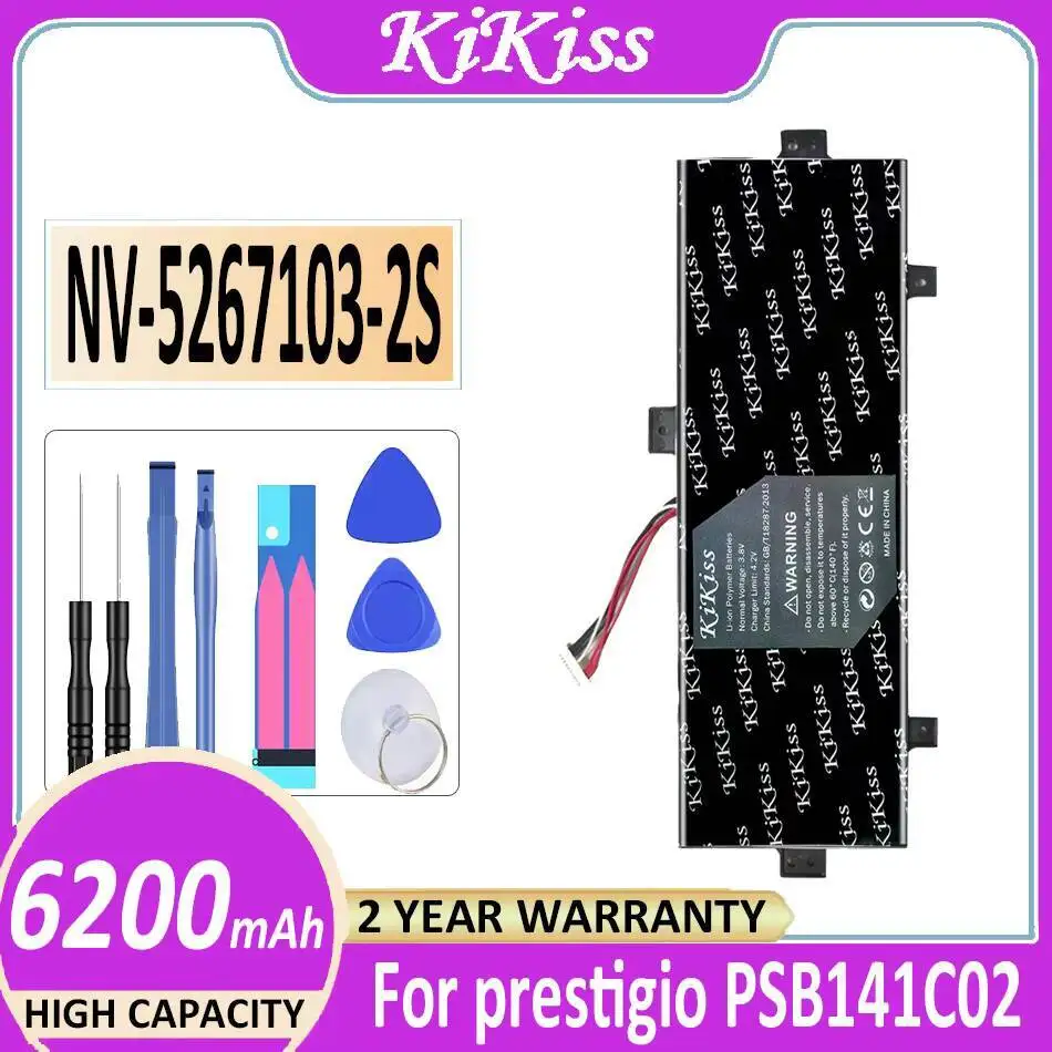 For Prestigio Smartbook 141 C2 PSB141C02 Laptop Battery Good Low-Temperature Performance NV-5267103-2S 6200Mah High-Efficiency
For Prestigio Smartbook 141 C2 PSB141C02 Laptop Battery Good Low-Temperature Performance NV-5267103-2S 6200Mah High-Efficiency