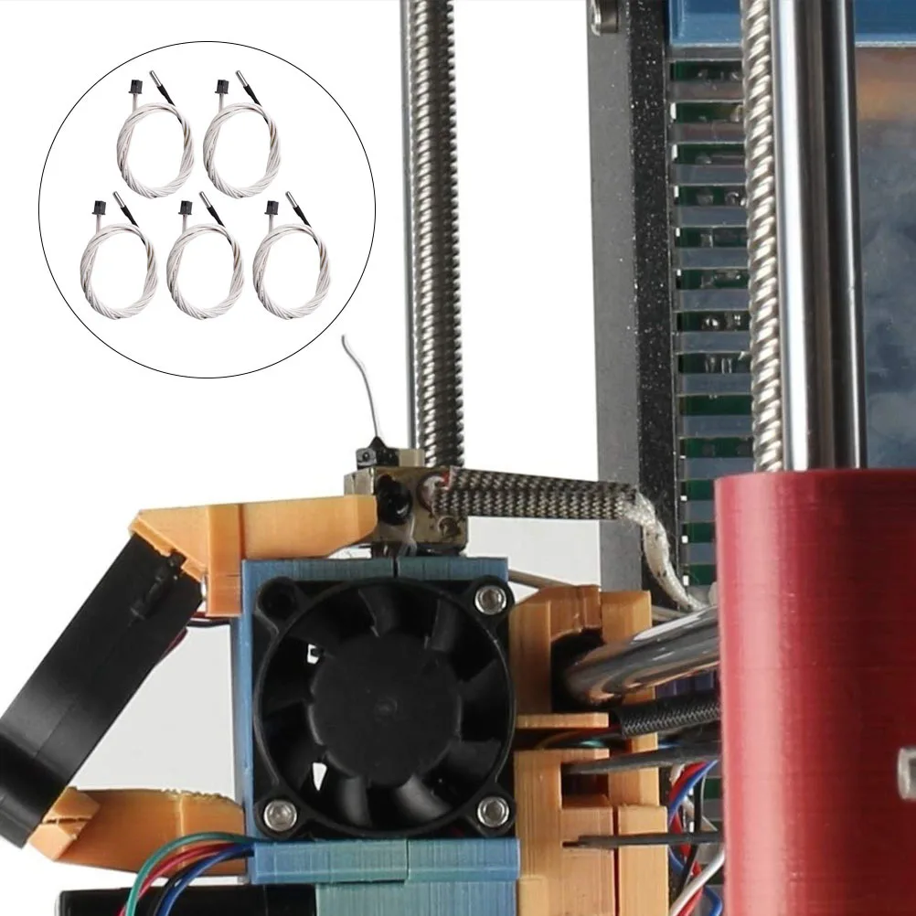 5Pcs Ntc100k Thermistor High Temperature Hot End Thermistor for 3D Printer Extruder Heater Block Accurate Temperature Sensor 3D
5Pcs Ntc100k Thermistor High Temperature Hot End Thermistor for 3D Printer Extruder Heater Block Accurate Temperature Sensor 3D