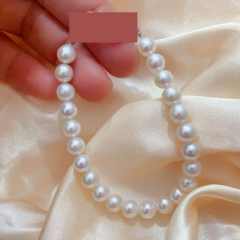 Pearl Jewelry Bracelets Natural Pearl Bracelets Fine Jewlery 7-8mm White Sea Pearl Gift for Women 925 sterling silver
Pearl Jewelry Bracelets Natural Pearl Bracelets Fine Jewlery 7-8mm White Sea Pearl Gift for Women 925 sterling silver