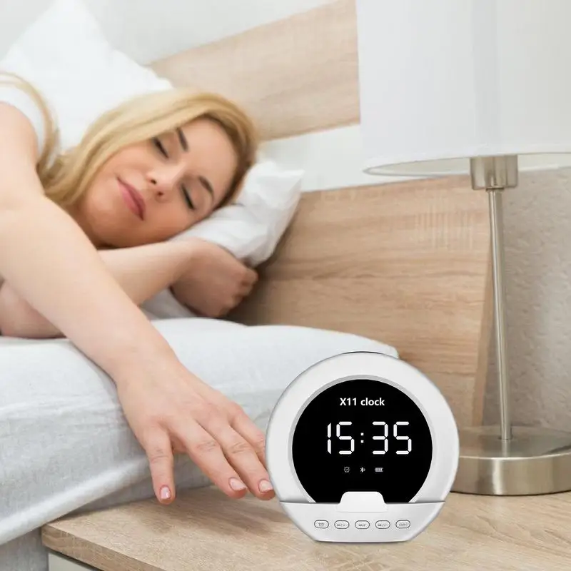 Alarm Clock Speaker Digital Alarm Clocks For Bedrooms Small Audio Player For Outdoor Fitness Camping Portable Wireless Speaker
Alarm Clock Speaker Digital Alarm Clocks For Bedrooms Small Audio Player For Outdoor Fitness Camping Portable Wireless Speaker