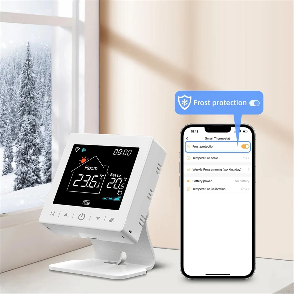 EEB-fTuya Wi-Fi беспроводной термостат для газового котла, водяного отопления, RF регулятор температуры, работает для Google
EEB-fTuya Wi-Fi беспроводной термостат для газового котла, водяного отопления, RF регулятор температуры, работает для Google