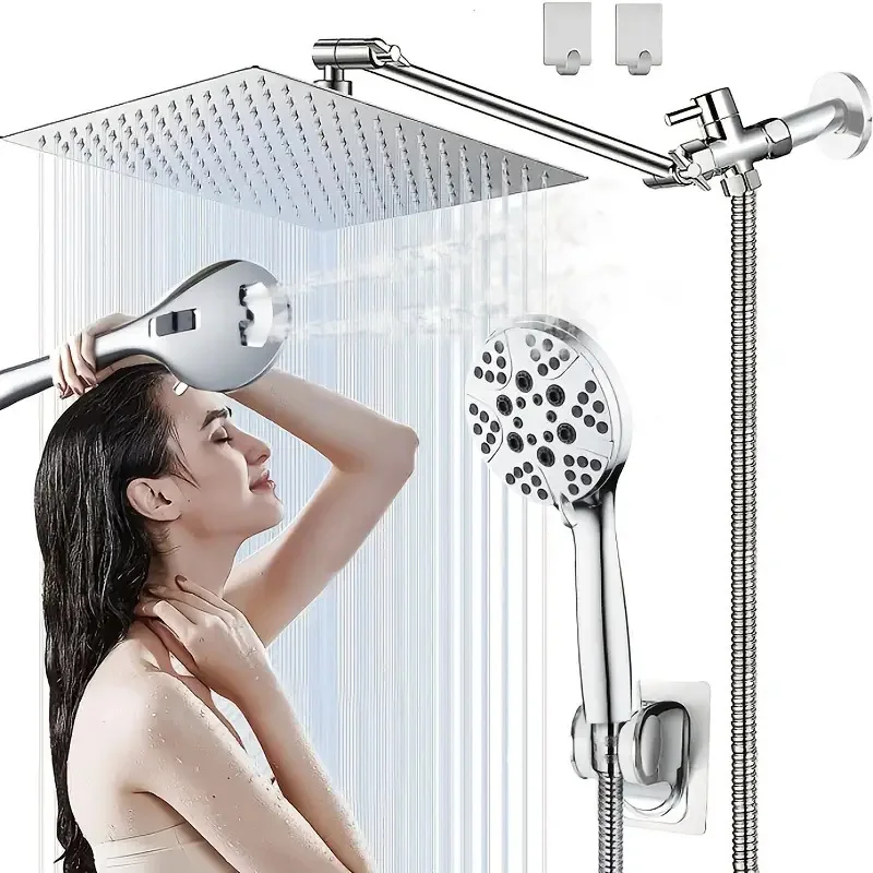 Stainless steel ABS top spray multifunctional handheld full set of household couple shower set shower enhancement
Stainless steel ABS top spray multifunctional handheld full set of household couple shower set shower enhancement