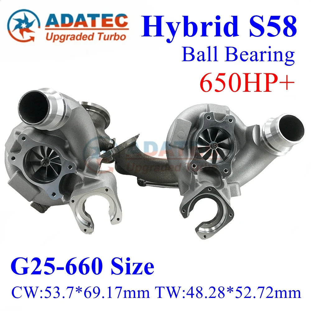 Hybrid S58 Turbocharger Ball Bearing G25-660 650HP+ 8054873 8469097 11658054872 8469098 for BMW M4 G82 M3 G80 X3M F97 X4M F98 S
Hybrid S58 Turbocharger Ball Bearing G25-660 650HP+ 8054873 8469097 11658054872 8469098 for BMW M4 G82 M3 G80 X3M F97 X4M F98 S