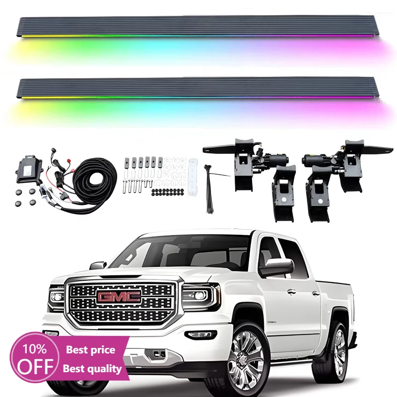 Cc CarAutomatic Electric Power Side Step Running Board LED Light for GMC Sierra 1500-Double Cab HD-Double Cab 2019+
Cc CarAutomatic Electric Power Side Step Running Board LED Light for GMC Sierra 1500-Double Cab HD-Double Cab 2019+