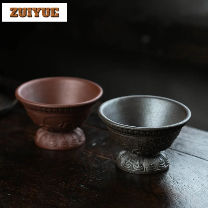 130ml Yixing Zisha High Foot Wood-fired Porcelain Teacup Boutique Tea Bowl Jug Tea-tasting Smelling Cup Jianzhan Master Cups
130ml Yixing Zisha High Foot Wood-fired Porcelain Teacup Boutique Tea Bowl Jug Tea-tasting Smelling Cup Jianzhan Master Cups
