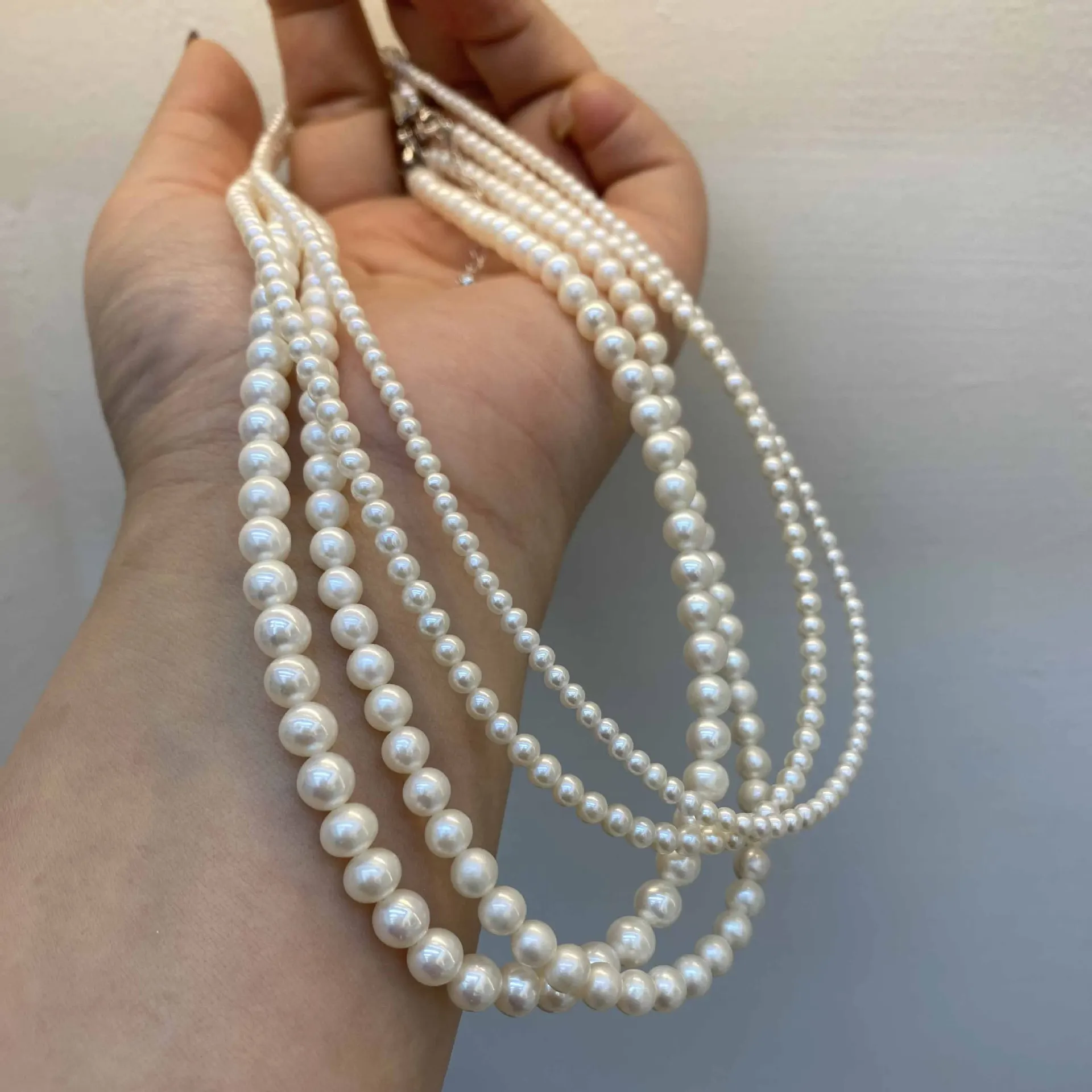 Simple Elegant Freshwater Pearl Round Necklace for Women 2-6mm Small White Beads Collar Chain Neck Accessories Fashion Jewelry
Simple Elegant Freshwater Pearl Round Necklace for Women 2-6mm Small White Beads Collar Chain Neck Accessories Fashion Jewelry