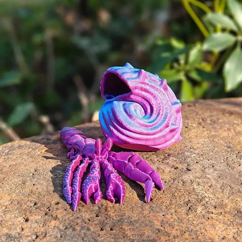3D Printed Hermit Crab Detachable Telescopic Joints Movable Model Ornaments Creative Fun Children Gifts Desktop Decoration
3D Printed Hermit Crab Detachable Telescopic Joints Movable Model Ornaments Creative Fun Children Gifts Desktop Decoration