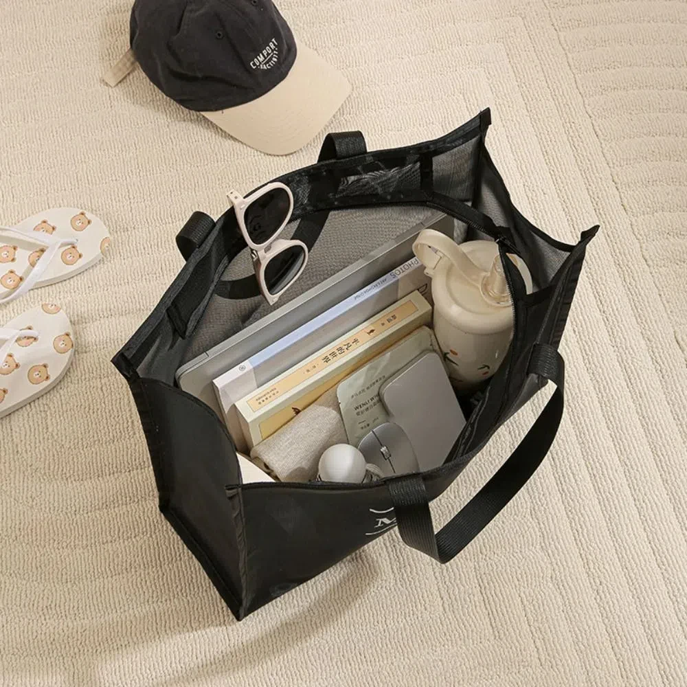 Multifunction Mesh Makeup Wash Bag Swim Large Capacity Hollow Tote Bag Waterproof Beach Toiletry Storage Bag Summer
Multifunction Mesh Makeup Wash Bag Swim Large Capacity Hollow Tote Bag Waterproof Beach Toiletry Storage Bag Summer