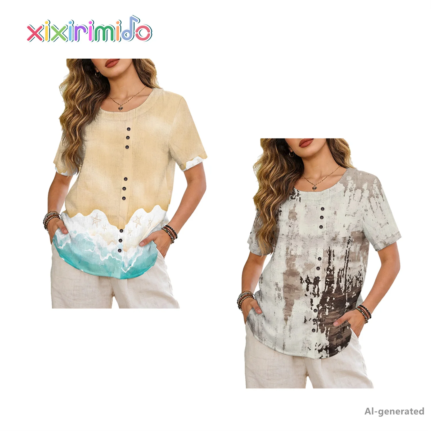 XIXIRIMIDO 2026 Linen Print T-shirt Crew Neck Casual Top for Summer Women's Clothing Vacation Outfits for Vacation Travel
XIXIRIMIDO 2026 Linen Print T-shirt Crew Neck Casual Top for Summer Women's Clothing Vacation Outfits for Vacation Travel