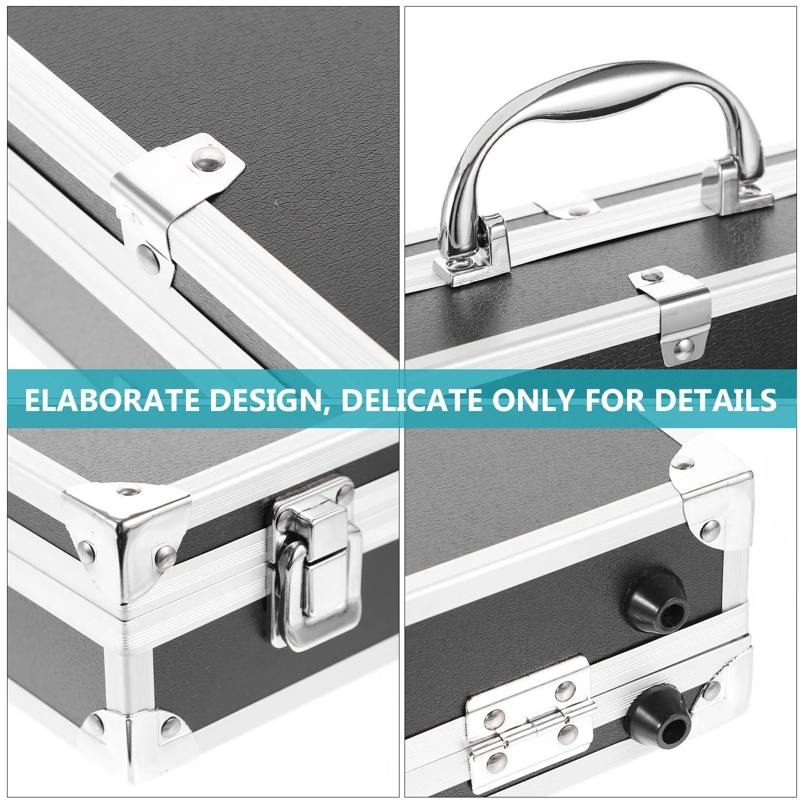 Aluminum Toolbox Black Lockable Hard Case with Large Capacity for Tools Medicine Storage Organization Portable Container
Aluminum Toolbox Black Lockable Hard Case with Large Capacity for Tools Medicine Storage Organization Portable Container