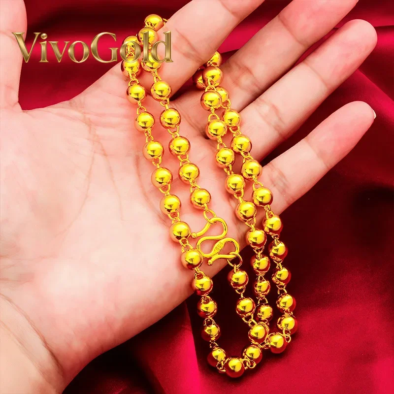 VivoGold Золотое ожерелье VivoGold 24K (AU999) для мужчин, 8 мм, полированные бусины, 60 см - Премиум-качество полировки, бусины среднего размера 8 мм, 60 см для зрелых мужчин.
VivoGold Золотое ожерелье VivoGold 24K (AU999) для мужчин, 8 мм, полированные бусины, 60 см - Премиум-качество полировки, бусины среднего размера 8 мм, 60 см для зрелых мужчин.