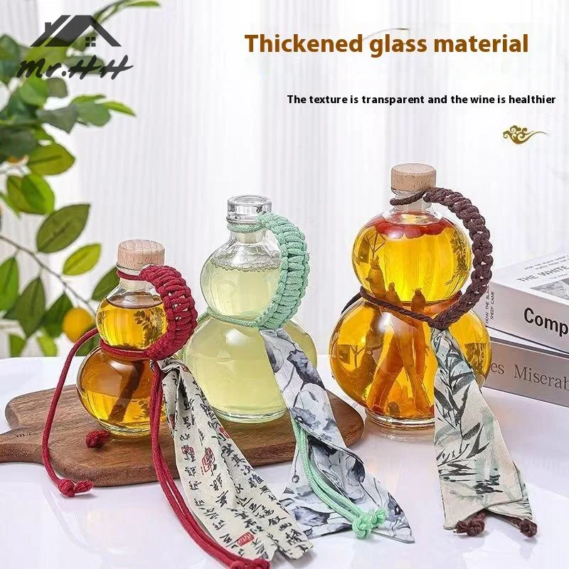 Transparent Gourd Shape High Borosilicate Glass Wine Bottle Heat-resistant Glass Empty Bottle With Lid Milk Tea Bottle Cold Brew
Transparent Gourd Shape High Borosilicate Glass Wine Bottle Heat-resistant Glass Empty Bottle With Lid Milk Tea Bottle Cold Brew