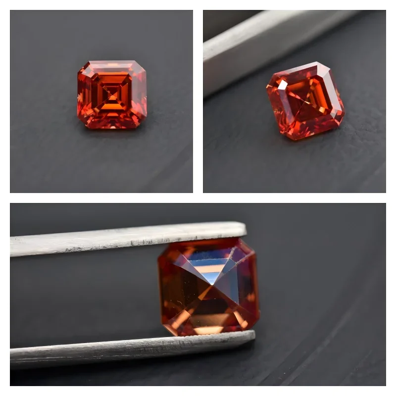 Moissanite Stone Asscher Cut Garnet Red With GRA Certificate Pass Diamonds Tester Gemstones for Jewelry Diy Making
Moissanite Stone Asscher Cut Garnet Red With GRA Certificate Pass Diamonds Tester Gemstones for Jewelry Diy Making